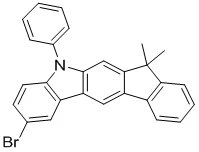 2-Bromo-5,7-dihydro-7,7-dimethyl-5-phenylindeno[2,1-b]carbazole CAS: 1257220-44-2