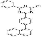2-Chloro-4-[4-(1-naphthalenyl)phenyl]-6-phenyl-1,3,5-triazine CAS:2229752-36-5