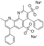 2,9-dimethyl-4,7-diphenyl-1,10-phenantrolinedisulfonic Acid Disodium Salt CAS:52698-84-7